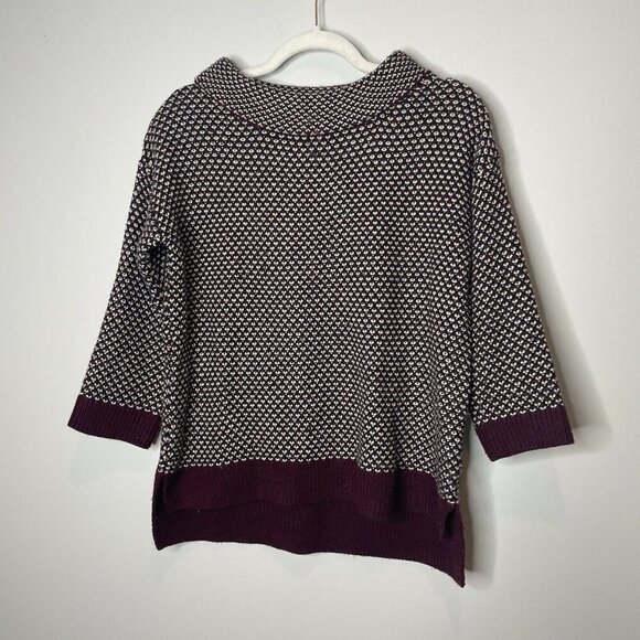 Sfera Boatneck Maroon Knit Sweater Size EUR M - Picture 1 of 7